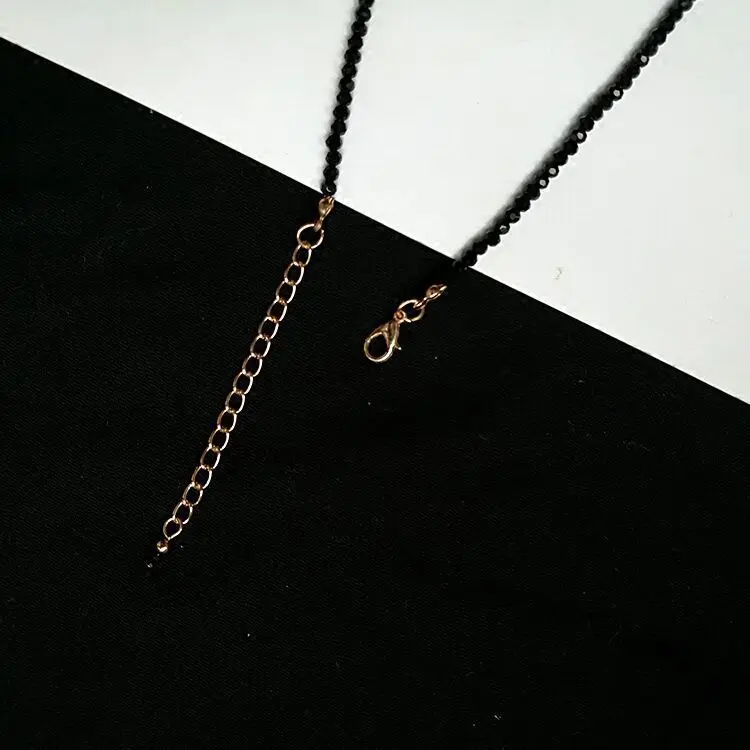 Европа и Америка, AliExpress,, модные, черные, хрустальные, стеклянные ножные браслеты, простые универсальные, для девочек, jiao shi pin
