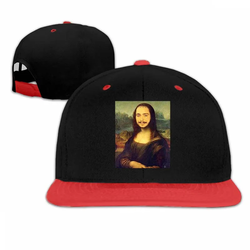 Короткие бейсбольные кепки Post Malone x Monalisa для мужчин и женщин, модные регулируемые кепки - Цвет: 5-Red