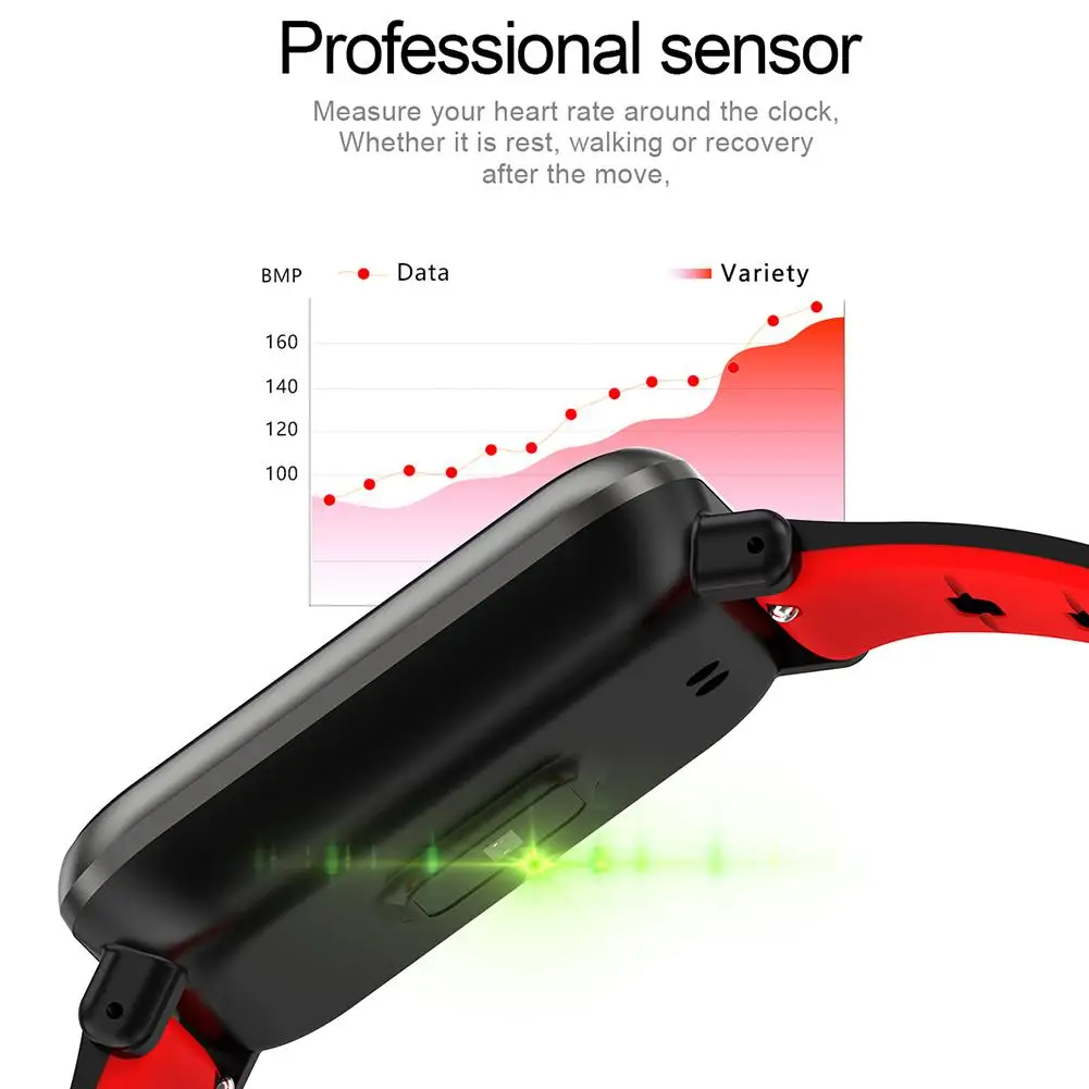 BINSSAW P11 Heart Rate Blood Pressure Sports BluetoothIP67  Wristband Waterproof FitnessTracker Smart Bracelet Reloj Inteligente