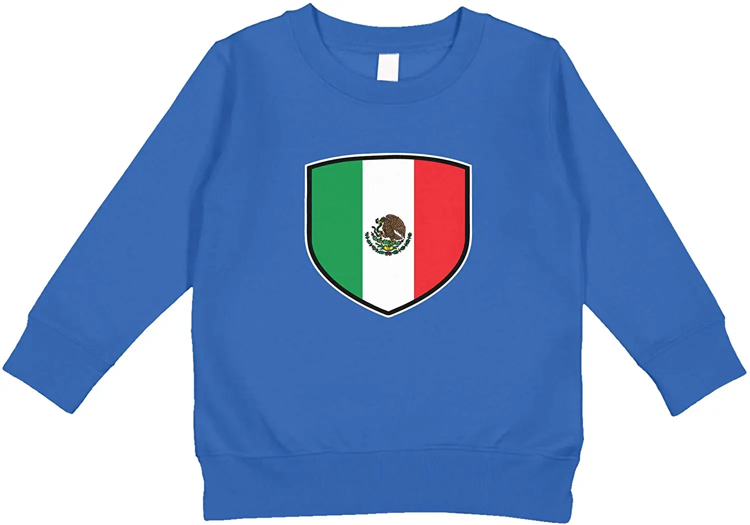 Amdesco Mexico Shield Mexican Flag Toddler Sweatshirt |