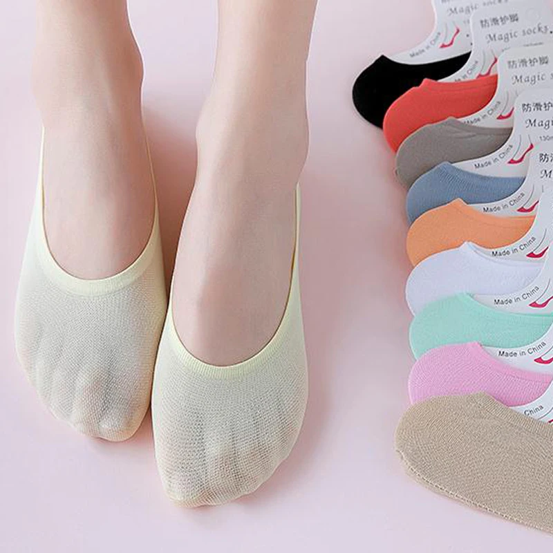 10 пар смешные короткие носки Ультра-тонкие яркие цвета оригинальные мягкие Модные Повседневные носки в стиле ретро Нескользящие невидимые носки до лодыжки