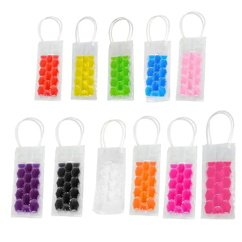Cooler Bag Drink Cooler Wine Cooler Sleeve Beer Bottle Cooler Beer Cooler Portable Liquor Ice-cold Tool Rapid Wine Bottle Freezer Bag PVC Chilling Cooler Ice Bag Beer Cooling Gel Holder Carrier