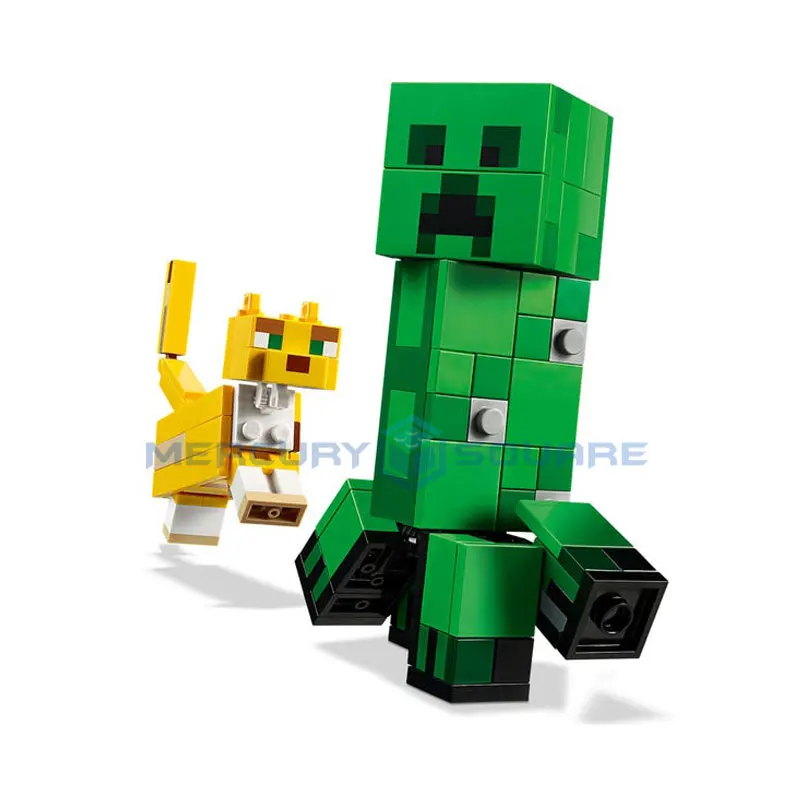 BigFig Ocelot Building Blocks With Ocelot Action Figures Compatible My World Bricks Set Gifts Toys 21156 BigFig Ocelot Building Blocks With Ocelot Action Figures Compatible My World Bricks Set Gifts Toys 21156