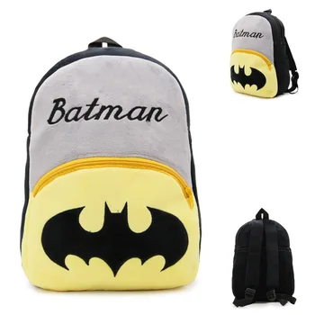 

Batman superman Micki Plush Backpack Animal School Bags Cartoon Cute Plushback Children Bag Kindergarten Schoolbag for 4-7Y