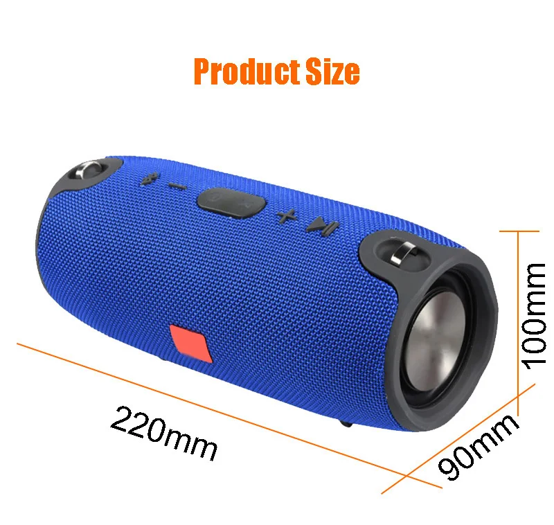 40W Outdoor Bluetooth Speaker Subwoofer TWS Speaker Waterproof Portable Music Player 3600 mAh battery column soundbar caixa de