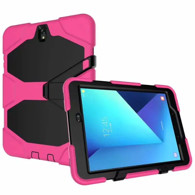 

Kids Shockproof Hard Military Heavy Duty Silicone Rugged Tablet Case for Samsung Galaxy Tab S3 9.7" T820 T825 Stand Cover+pen