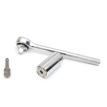 

Universal Torque Wrench Set Head Key Sleeve Socket 7-19mm Ratchet Spanner Power Drills