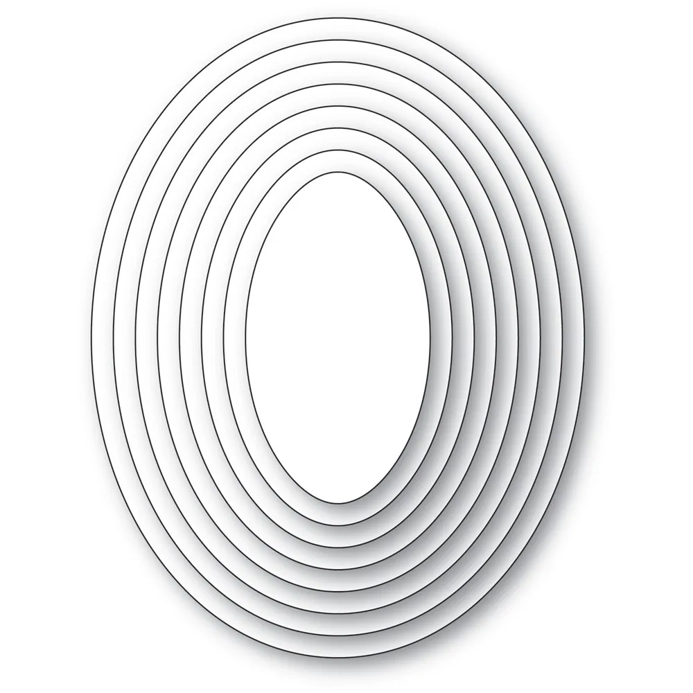 2021 Hot-selling Basic Oval Set New Metal Cutting Mold Scrapbook Diary Decoration Embossing Template Diy Gift Handmade | Дом и сад