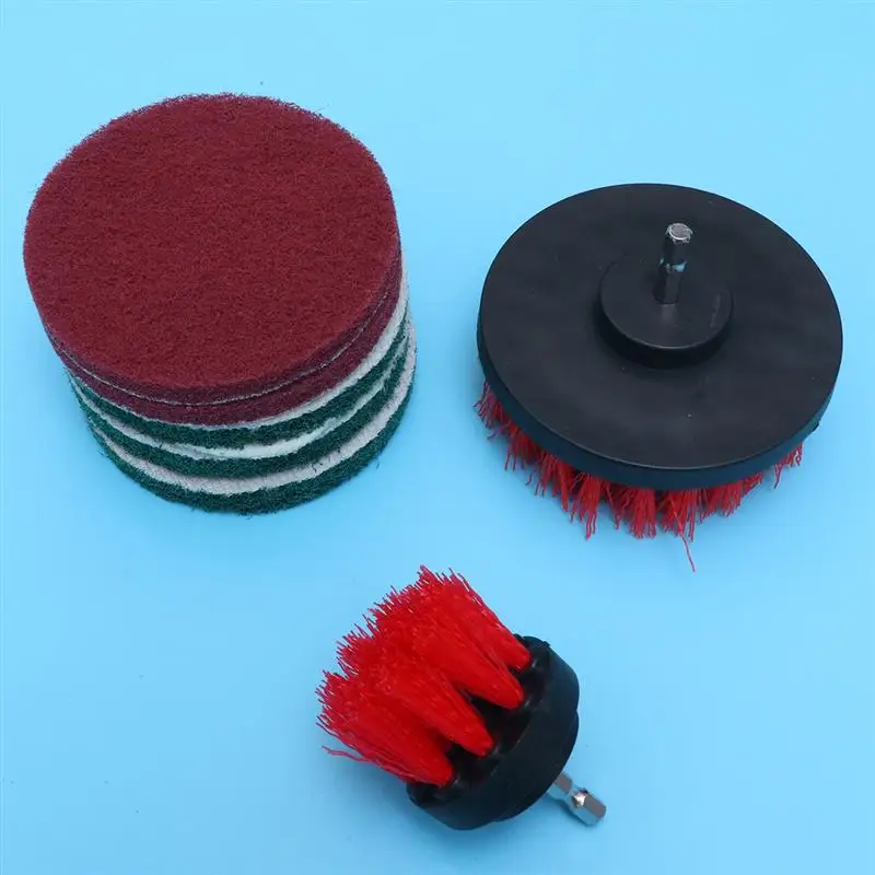12pcs Electric Cleaning Brush Electric Drill Cleaning Brush Attachments Multifunction Power Scrubber Brush