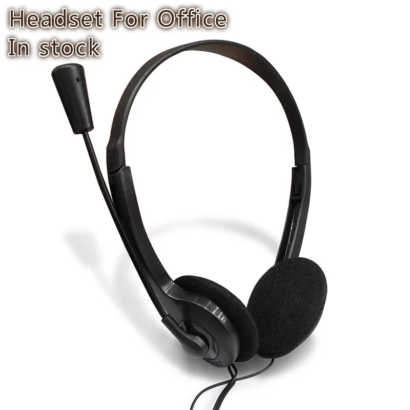 2020 For Call Center Office Customer Service Stereo Noise Reduction Headset With Microphone Adjustable Headband Phone | Электроника