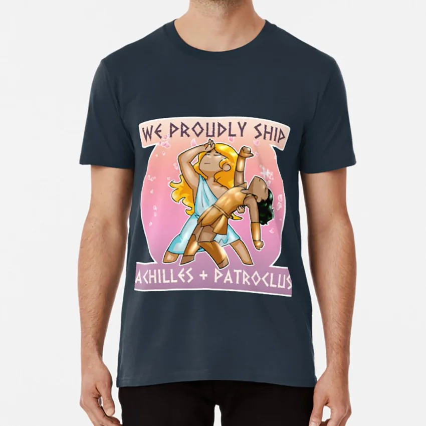 Achilles+ Patroclus футболка achilles patroclus otp - Цвет: Тёмно-синий