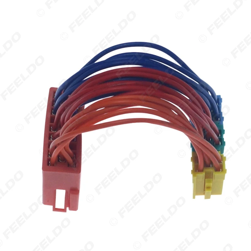 FEELDO Car 20Pin Stereo Audio Plug Wiring Harness Adapter For Audi Volkswagen CD Radio Female To Male Original Head Units Cable