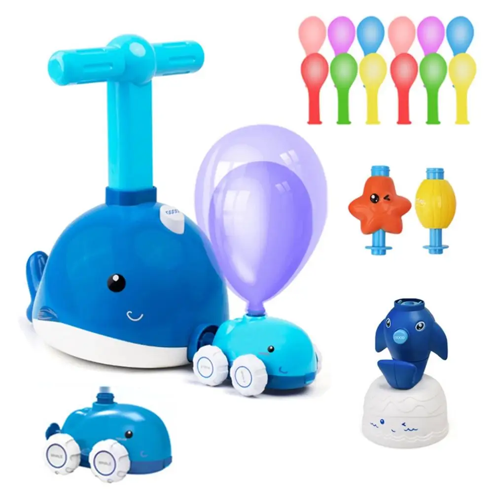 

NEW Power Balloon Launch Tower Toy Puzzle Fun Education Inertia Air Power Balloon Car Science Experiment Toy for Children Gift