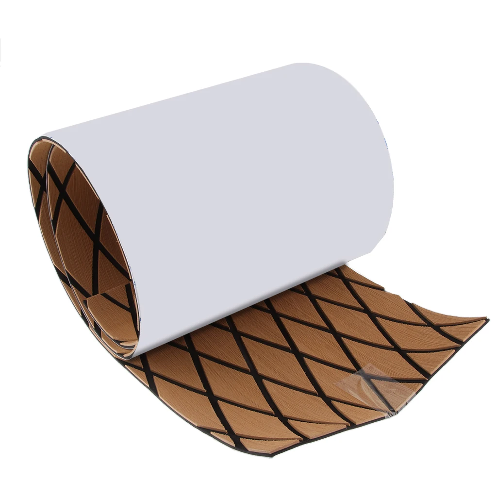 Cross Light Brown 1900x350x6 мм лист для настила лодки в поперечном стиле EVA пенопластовый Тиковый лист морской настил для яхты самоклеящийся Не впитывающий воду - Цвет: Cross Light Brown