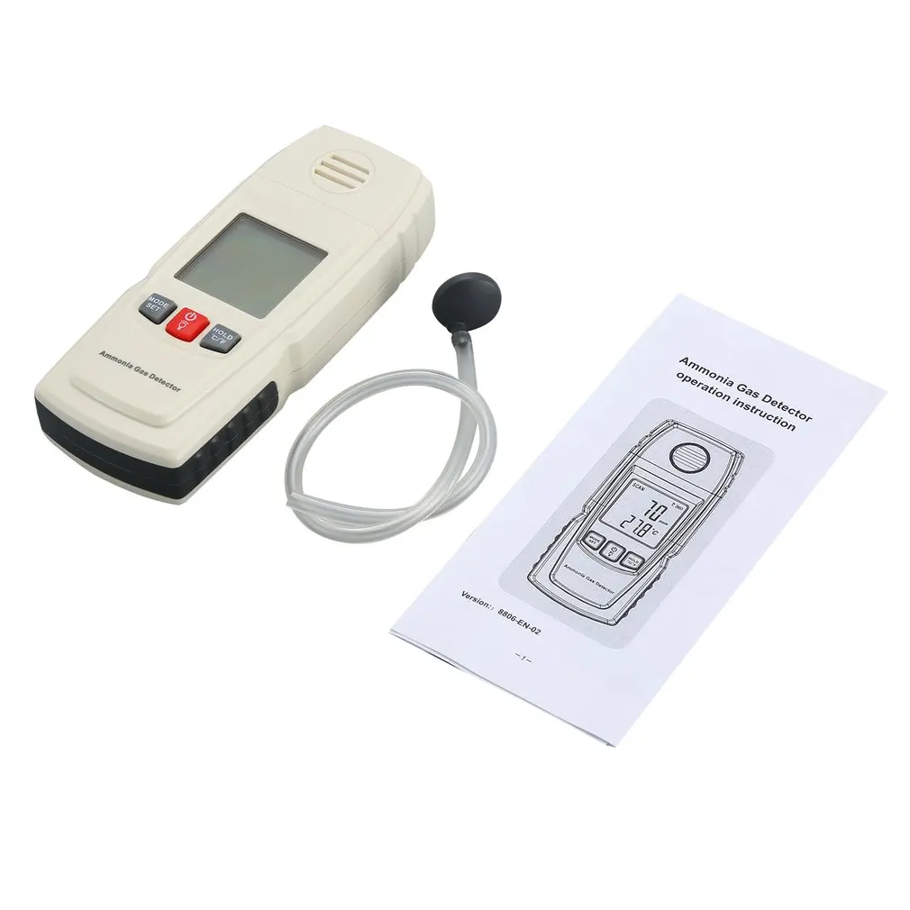 

BENETECH GM8806 Digital LCD Display Ammonia Gas Detector Tester Measuring Tool 0- 40 Degree Celsius Set Sensor Monitor