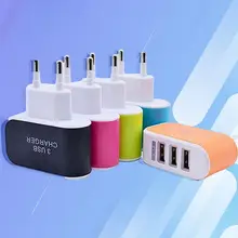 

3.1A Triple USB Ports Home Travel AC Charger Adapter for EU Plug with Indicator