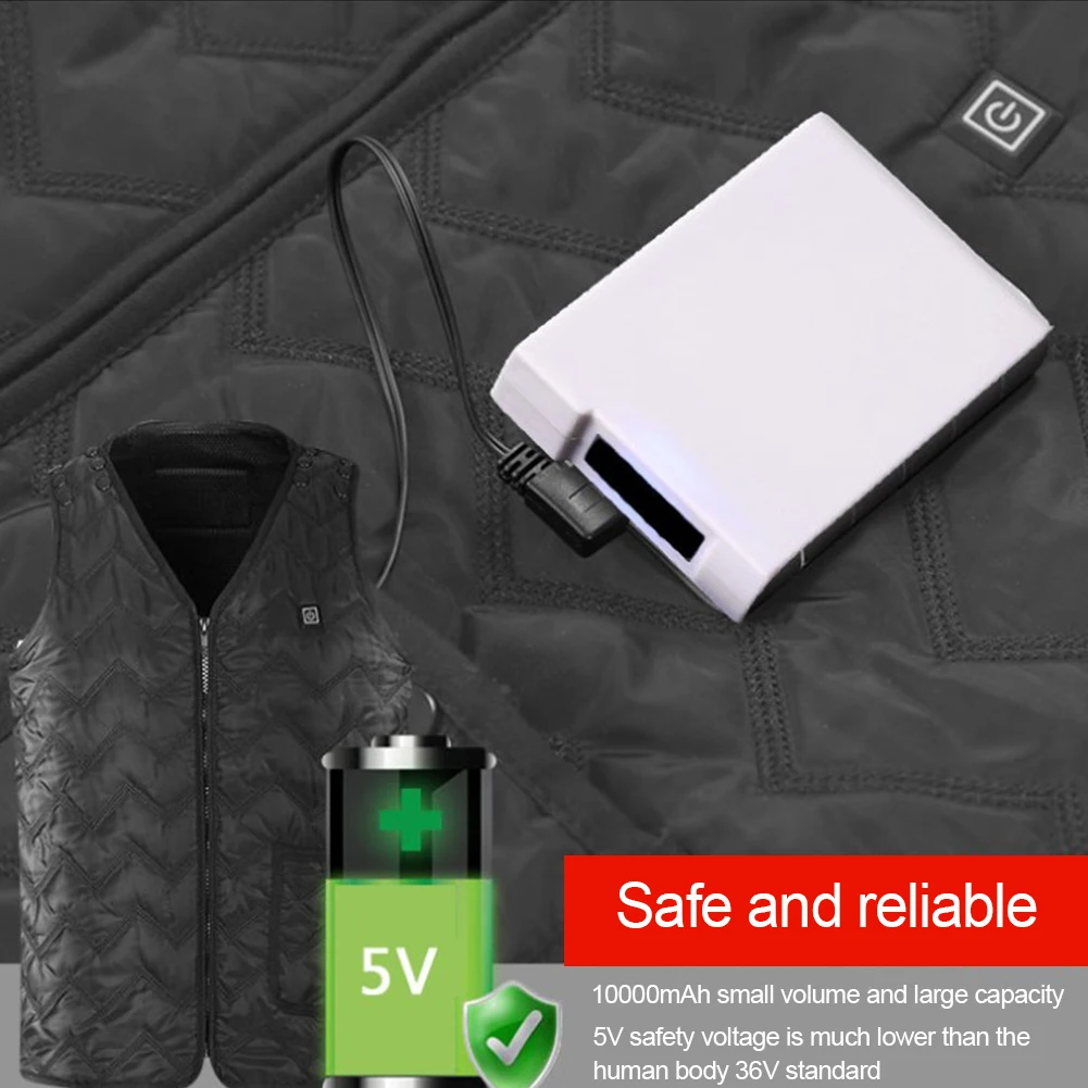 JOYMODE мужской открытый USB Инфракрасный нагревательный жилет куртка зимняя гибкая электрическая тепловая одежда жилет для спорта Пешие прогулки