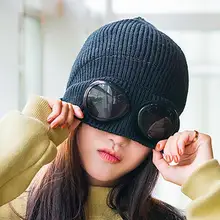 Новые спортивные очки, шапочки для отдыха, тепловая пушистая теплая шапка на осень и зиму, спортивная шапка, защита от холода и снега