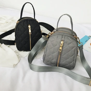 

2020 Backpack Women Bagpack Solid Diamond Lattice Ladies Shoulder Fashion School Bag for Teenage Girl Crossbody Travel Hand Bag