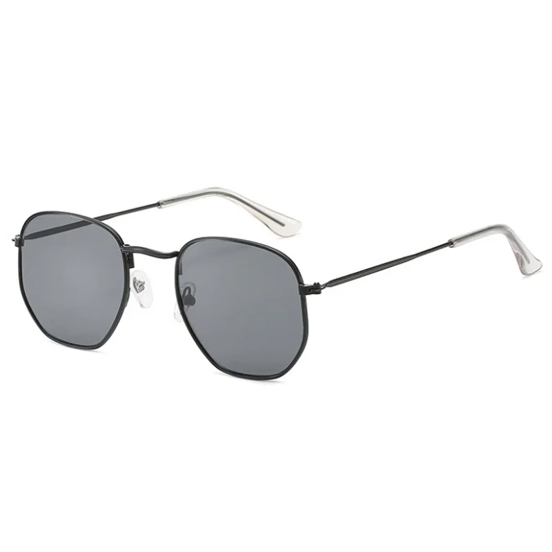 Brand Designer Square Sunglasses man Fashion Mirror Retro Sun Glasses Male Vintage Shades Classic Metal Polygon Oculos De Sol_voghion.com