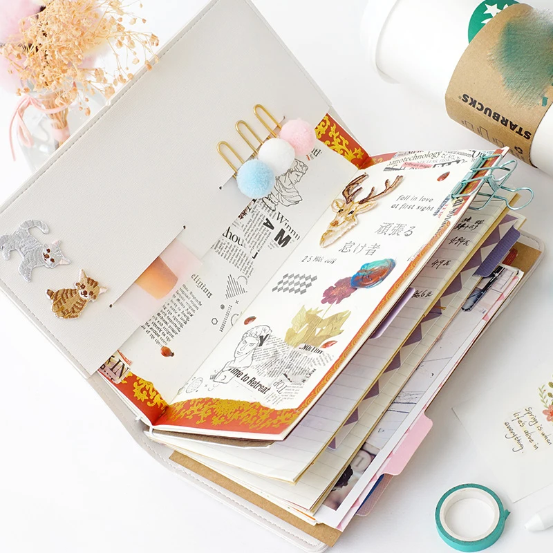 Кожаная дорожная записная книжка планировщики креативные Сделай Сам