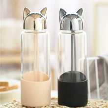 350 мл Милая Лисичка высокое боросиликатное стекло высокая температура Взрывозащищенная чашка для воды