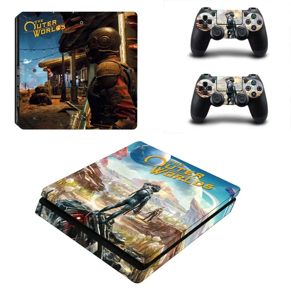 YSP4S-3927 Внешний мир PS4 тонкая кожа Наклейка для playstation 4 консоль и контроллер PS4 тонкая кожа Наклейка виниловая - Цвет: YSP4S-3927