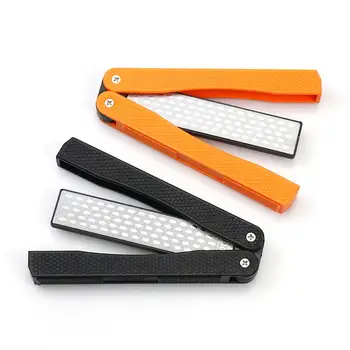 

Foldable Sharpener Pocket Knife Sharpener Foldable Double Sided Sharpening Tool 400/600 Grit for Kitchen Outdoor Camping #35