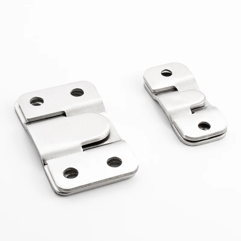 1 set Stainless Steel Heavy Duty Picture Frame Hanger Photo Display Hooks Bed Interlocking Hanging Fasteners Furniture Connector 2