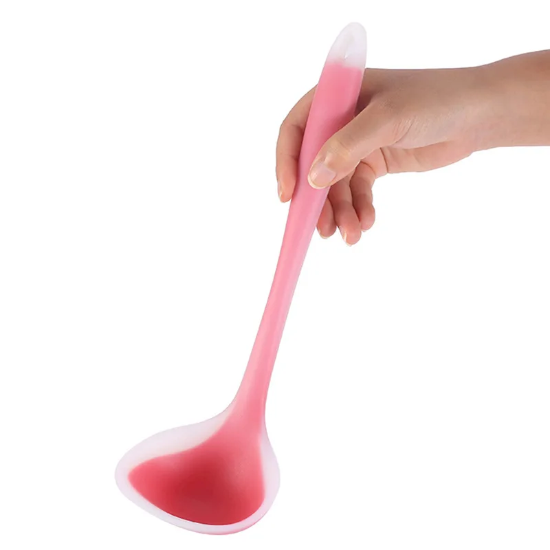 4pcs Silicone Kitchen Cooking Tools Silicone Utensils Set Spatula Soup Spoon Non-stick Shovel