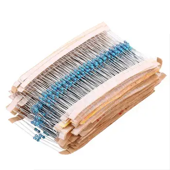 

2600 Pcs 130 Values 1/4W 0.25W 1ohm 3M Resistor Resistors Kit Assortment Set
