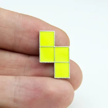 

100pc Game Lapel Pin Tetris Badge Brooch Pin For Jewelry Accessories Wholesale