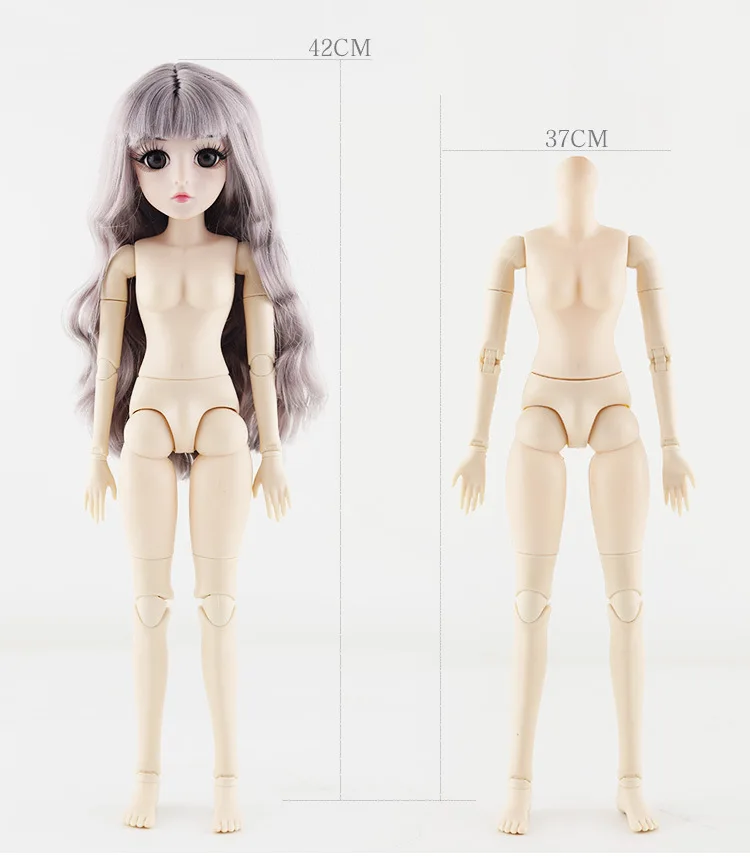 Новинка 42 см 26 подвижные шарнирные BJD куклы игрушки с 3D глазами ресницы DIY тело женщины Bjd куклы игрушки для девочек подарок куклы аксессуары