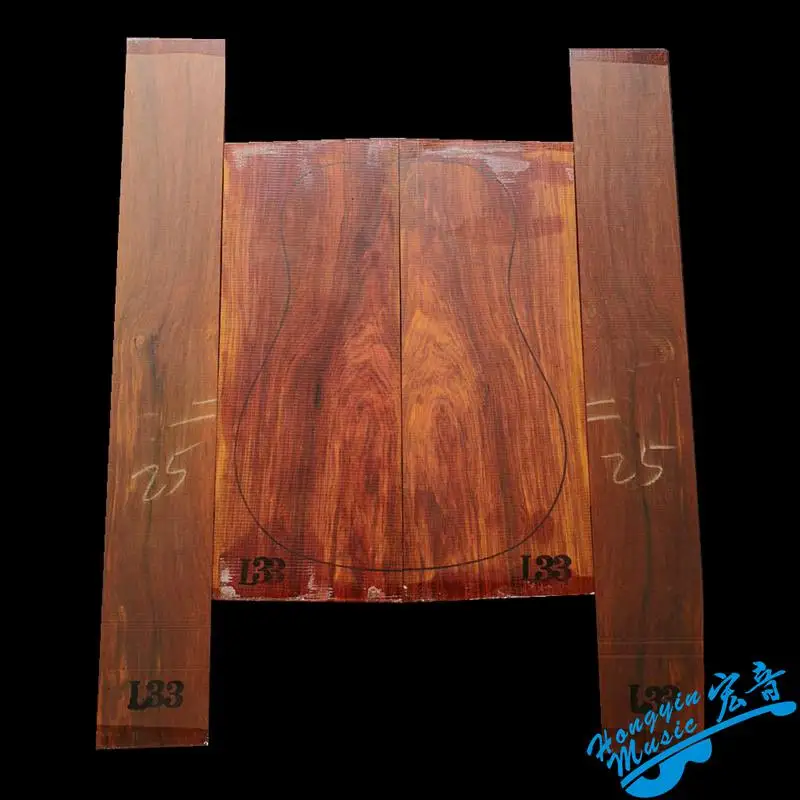 Южная Америка cocobolo палисандр дерево для 41 дюймов гитары задняя и боковая комплект гитарная панель DIY материалы ручной работы