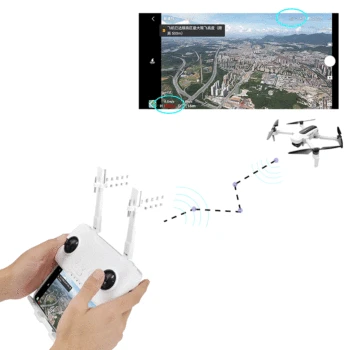 

2pcs Startrc Hubsan zino H117S accessories Controller Signal Booster Antenna Range Extender 2.5-3.5KM Yagi-Uda antenna for zino