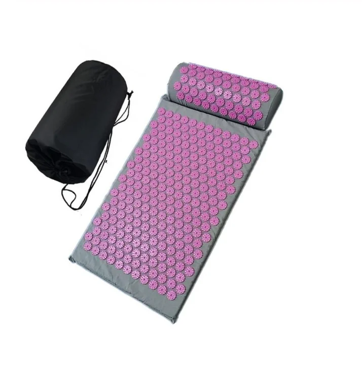 mat x pillow x Bag Массажер(приблизительно 67*42 см) подушка коврик Акупрессура снимает боль в спине тела шип Подушка Акупунктура Массажный коврик с подушкой - Цвет: mat x pillow x Bag