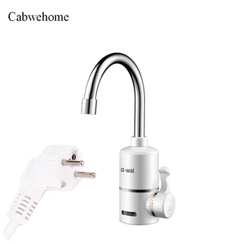 

Electric Water Heater Kitchen Instant Hot Water Tap Instantaneous Heater Verwarming Aquecedor Tankless 3000W With EU Plug 220V