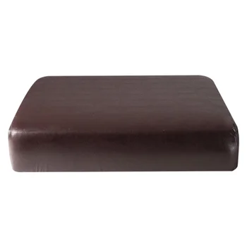 

1PC Seat Cushion Cover Stretch Elastic Durable PU Leather Cushion Protector for Sofa