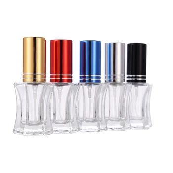 

nbyaic new multilateral perfume bottle 5ml spray glass bottle perfume sub-bottle daily necessities bottle empty glass bottle