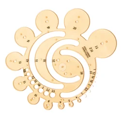 Règle de rayon de haute qualité, règle à outils professionnelle d'arpentage et de cartographie, règle à dix styles, modèle polyvalent 1 pièces 