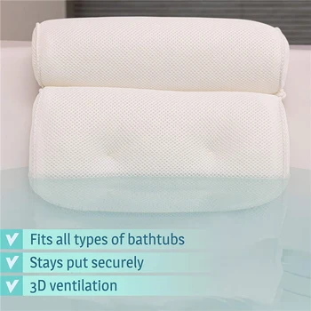 

SPA Bath Pillow 3D Mesh Soft Back Support Headrest Pillow Thickened for Home Hot Tub Bathroom Cushion Accersories set