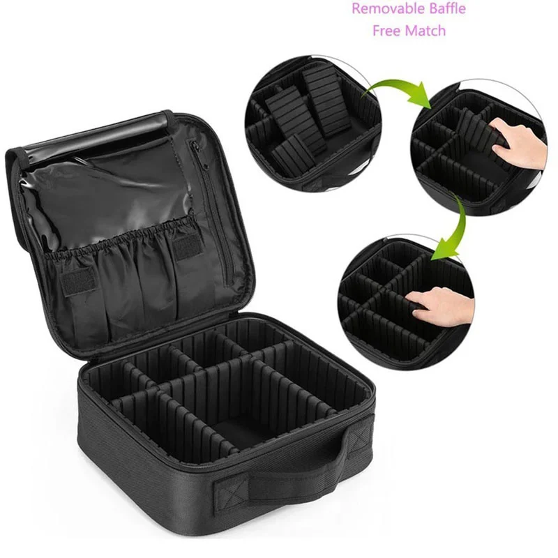 Makeup Case Brand Travel Cosmetic Bag For Women's Portable Beauticia Female Make Up Storage Box Nail Tool Suitcases makeup organizer,cosmetic bag,cosmetic storage bag,toiletry bag,makeup bag,cosmetic case