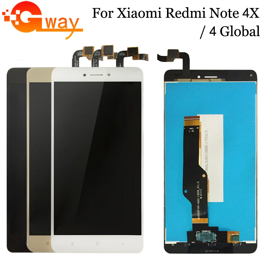 Для 5,5 Xiaomi Redmi Note 4X ЖК-дисплей+ сенсорный экран протестированный протестированный дигитайзер стеклянная панель Замена для Redmi Note 4X