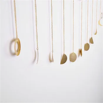 

Sun And Moon Shape Golden Metal Wall Decoration DIY Storage Rack Household Wall Decoration Accessories Pendant