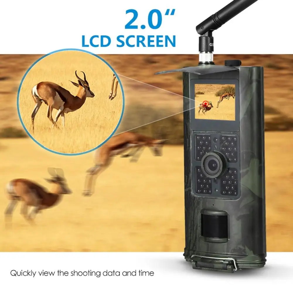 HC-700M 16MP 2/3g SMS охотничья камера наружная камера для наблюдения в дикой природе фото ловушки ПИР инфракрасная камера ночного видения Дикая камера