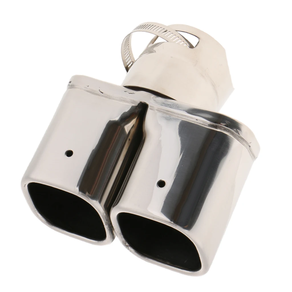 For Chevrolet Trax Auto Stainless Steel Chrome Exhaust Tail Double Muffler Tip
