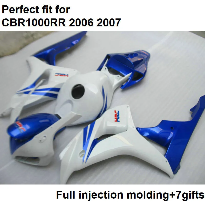 Подходит для Honda CBR1000RR 2006 2007 синие белые обтекатели комплект CBR 1000RR 06 07 SZ07