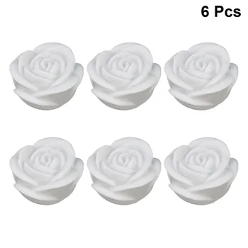 

6 pcs LED Rose Lights Colorful Romantic Simulation Flowers Gift Night Light Lamp Decoration for Party Home Wedding