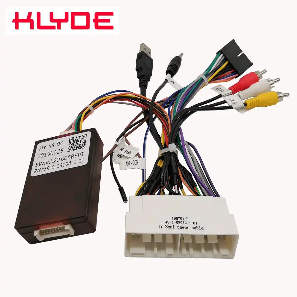 KLYDE Car Stereo Radio Wire Power Harness Adapter with Canbus Decoder
