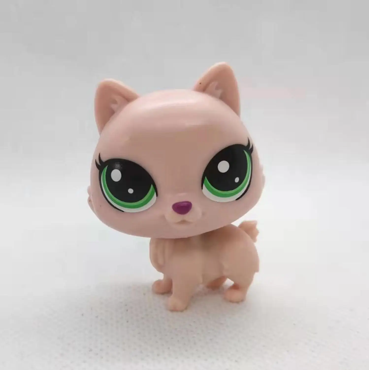 Маленькая модель животных, игрушки для питомцев, мини-кошка, щенок, старый Lps, игрушки, фигурки, детские игрушки - Color: Burgundy